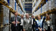L'alcalde visita el magatzem d'UNRWA a Amman. Autora: Laura Guerrero.