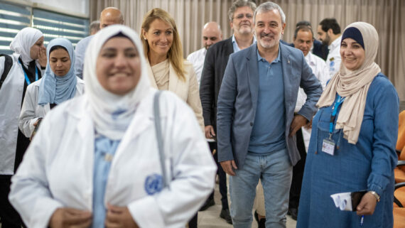 Visita al campament de l'UNRWA a Amman.