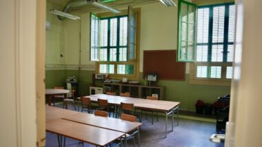 Un aula de l&#039;escola Mossèn Jacint Verdaguer
