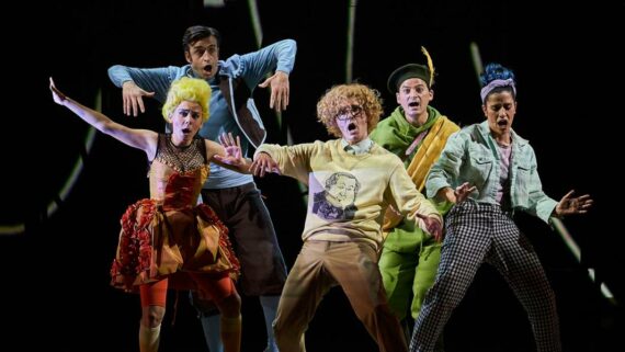 Un moment de la representació de l'espectacle del Petit Liceu