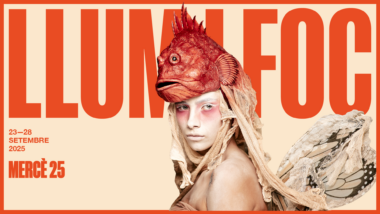 Cartell que anuncia les activitats de Llum i Foc de la Mercè 2025