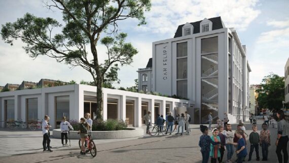 Imatge virtual de la nova configuració del Centre Esportiu Municipal de Can Felipa