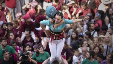 Diada castellera de colles locals amb motiu de la Mercè 2024
