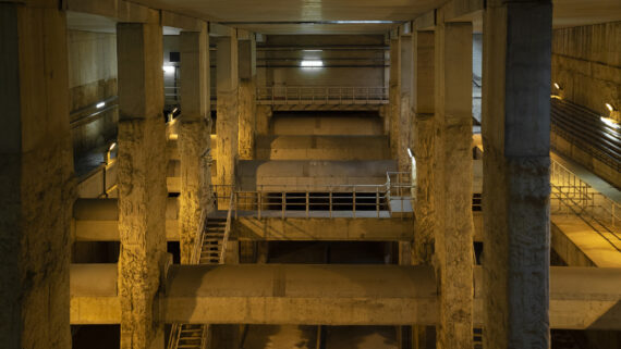 Dipòsit de regulació d'aigües pluvials de les rieres d'Horta a les jornades de l'Open House 