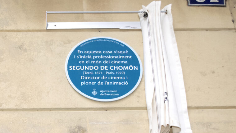 Descoberta placa Segundo de Chomón