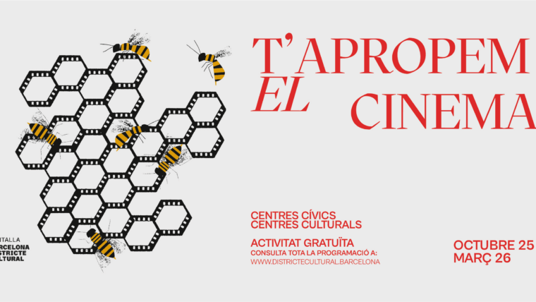 Cartell que anuncia el cicle de projeccions Pantalla