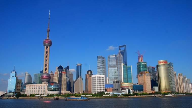 Perfil del districte de Pudong a Shangai