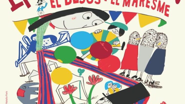 Mostra d'entitats i serveis del Besòs i el Maresme 2025 amb un dibuix amb elements festius de color