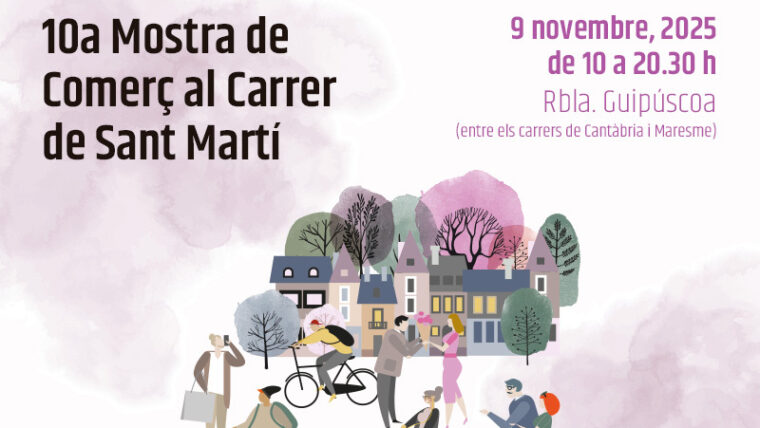 Cartell de la Mostra de Comerç al Carrer de Sant Martí