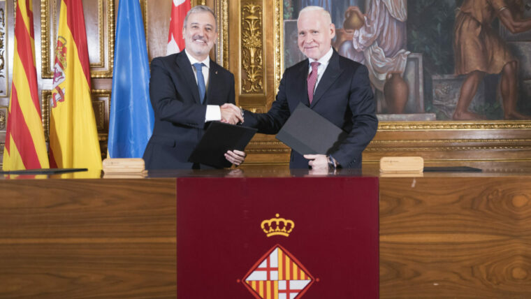 Alcaldes de Barcelona i Khàrkiv.