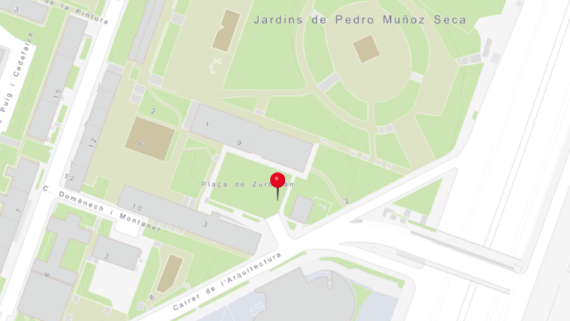 Ocupació de places d'aparcament per les obres a la Central Sant Genís d'AGBAR