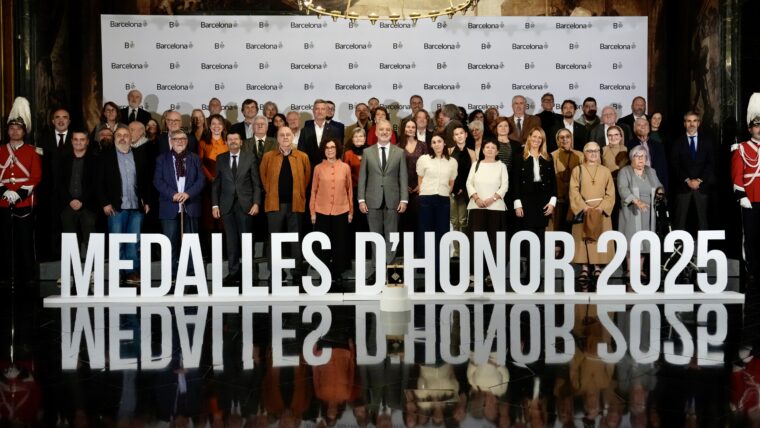 Premiats i premiades de les Medalles d'Honor de Barcelona 2025. Autora: Laura Guerrero