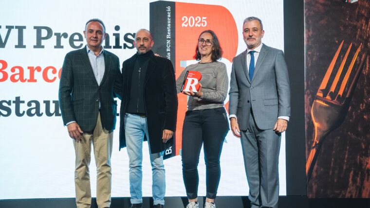 Entrega Premi Barcelona Restauració a la qualitat gastronòmica al restaurant Bellafila.