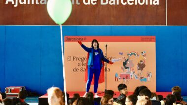 Acte de l&#039;encàrrec del pregó dels infants 2025. Autora: Laura Guerrero.