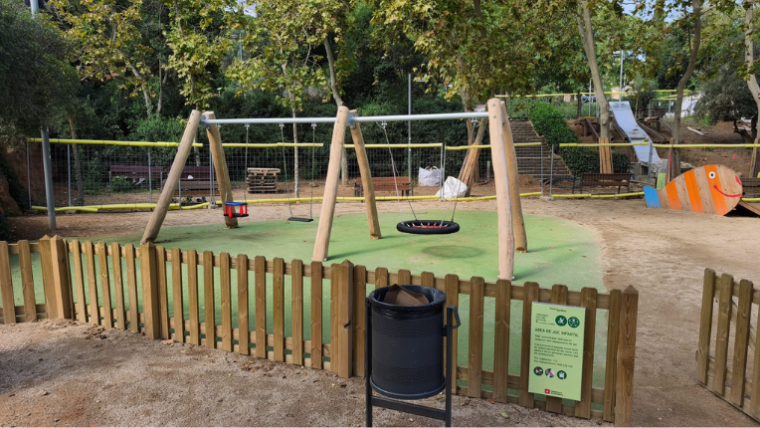 Àrea de joc infantil del parc del Guinardó