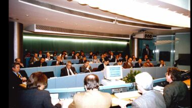 Reunió de les Ciutats del Mediterrani (1995) a la Sala Lluís Companys