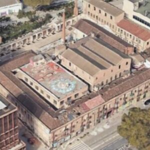 Recinto de La Escocesa visto desde el aire.