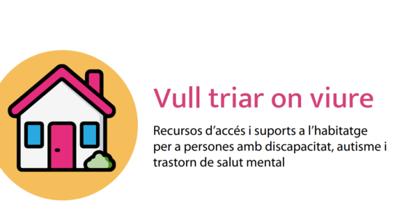 Sobre fondo blanco, guía ineractiva que ha presentado la XAVI que lleva como título: "Quiero elegir donde vivir"