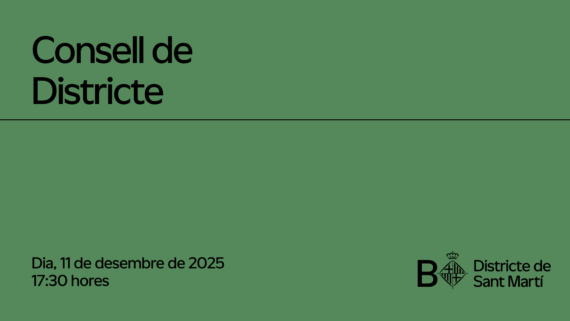 Cartell del Consell del Districte de Sant Martí