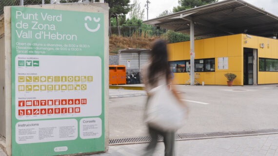 Punt verd a la Vall d'Hebron. Autor: Isaac Carbonell.