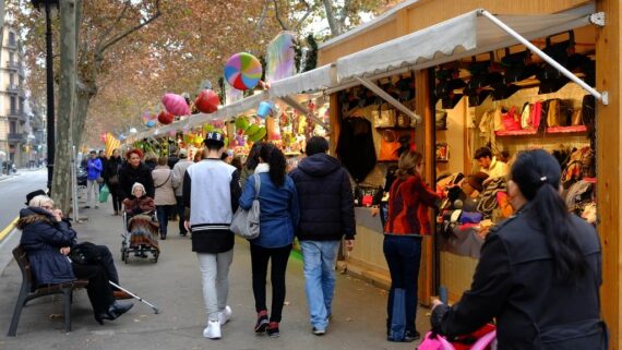 Fira de Sant Tomàs i Reis a la Gran Via