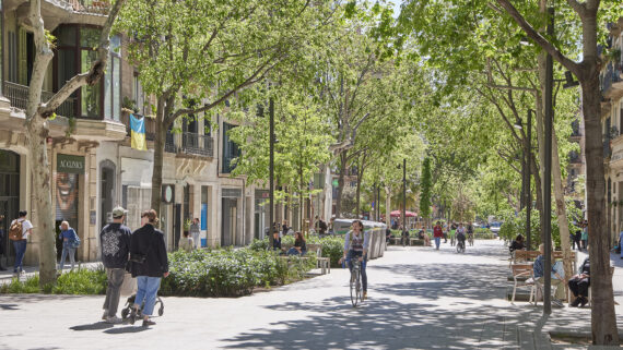 Fotografia del carrer de Consell de Cent