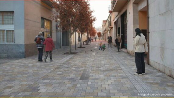 Render del projecte de reforma carrer de Sant Narcís i Roquetes