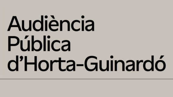 Audiència Pública d'Horta-Guinardó. Nou cartell