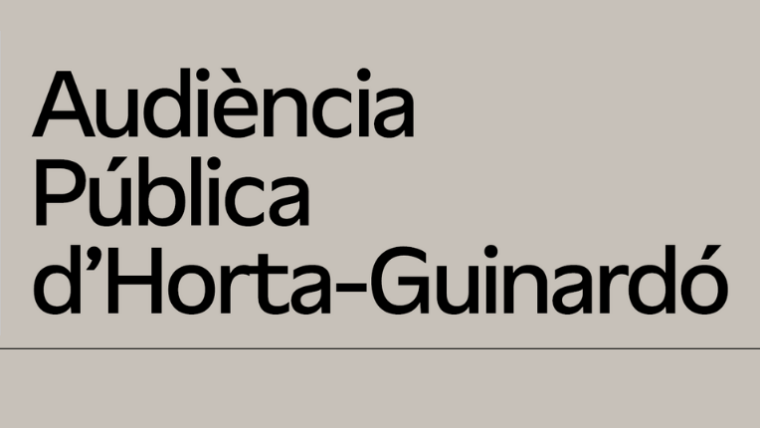 Audiència Pública d'Horta-Guinardó. Nou cartell
