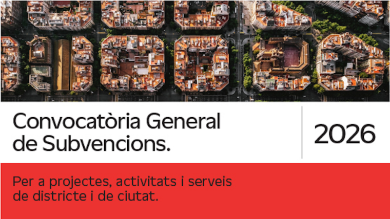 Imatge gràfica de la Convocatòria General de Subvencions 2026