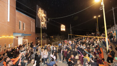 Encesa de llums del projecte comunitari “Llums de Nadal” de Torre Baró. Autora: Laura Panisello