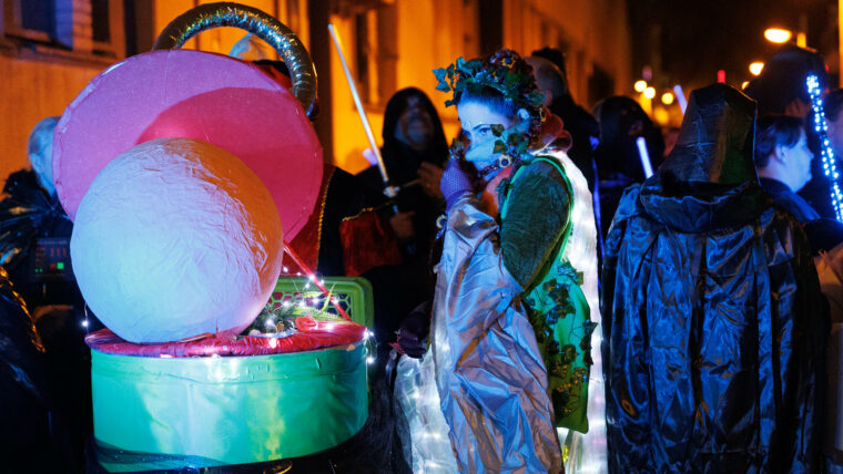 Participant a la cavalcada de Reis de Bon Pastor