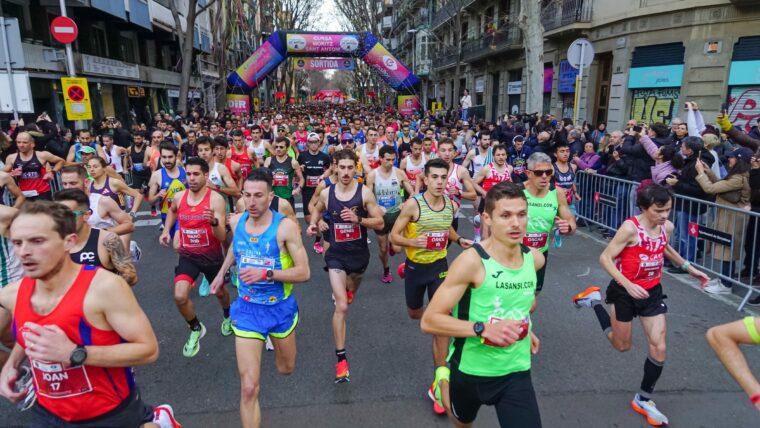 Sortida dels 10K de la Cursa Moritz Sant Antoni 2025