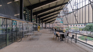 El Canòdrom, durant la presentació de la programació de Barcelona 2026 Capital Mundial de l'Arquitectura. Autora: Cristina Salarich.