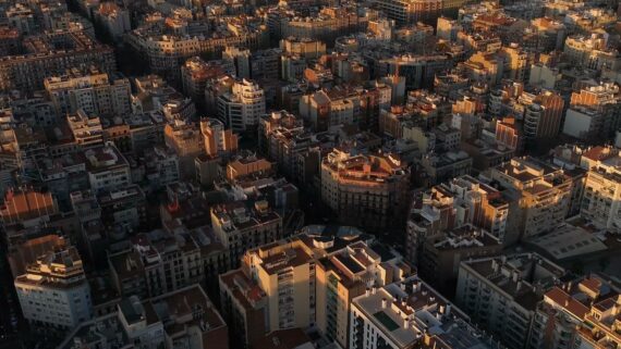 Imatge aèria de Barcelona.